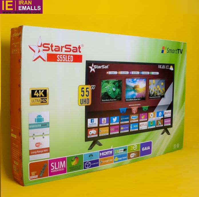 تلویزیون 55 اینچ 4کی با سیستم عامل اندروید UHD استارست   Star Sat S55LED