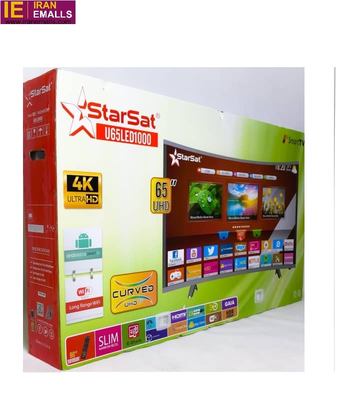 تلویزیون 65 اینچ منحنی 4کی با سیستم عامل اندروید UHD استارست Star Sat U65LED1000